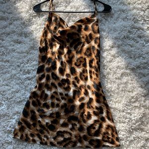 Leopard Print Mini Dress